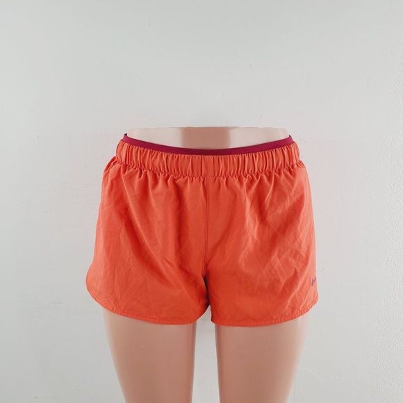 Nike Womens Orange 2 in 1 Dri-Fit Compression Training Running Shorts Size M - Picture 1 of 7
